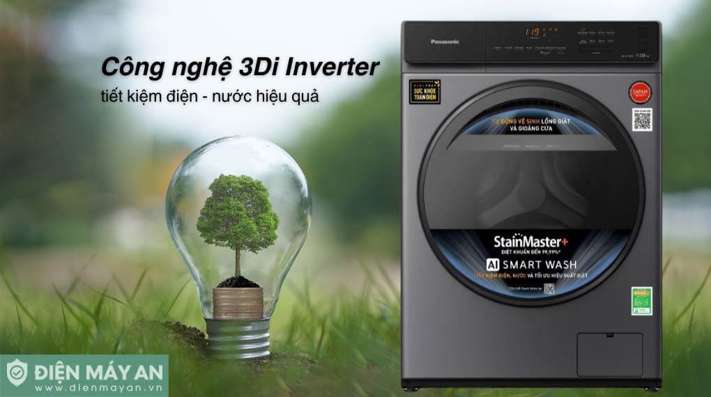 Máy giặt Panasonic Inverter 11.5 kg NA-V115FA1LV